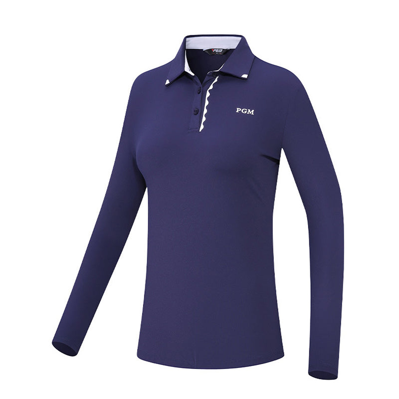 PGM YF537 winter long sleeve golf polo shirts polo shirt 2023