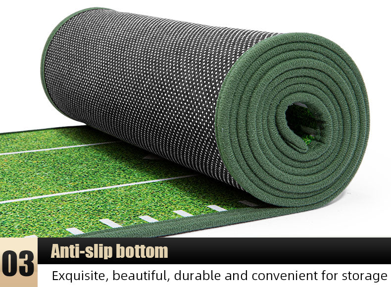 PGM TL024 garden putting practice mat indoor auto return wood golf green mat
