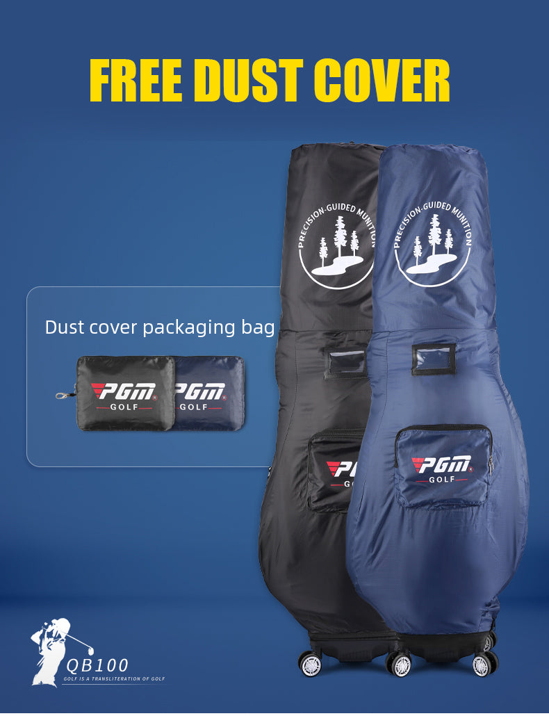 PGM QB100 golf flight travel bag premium microfiber leather waterproof golf bag