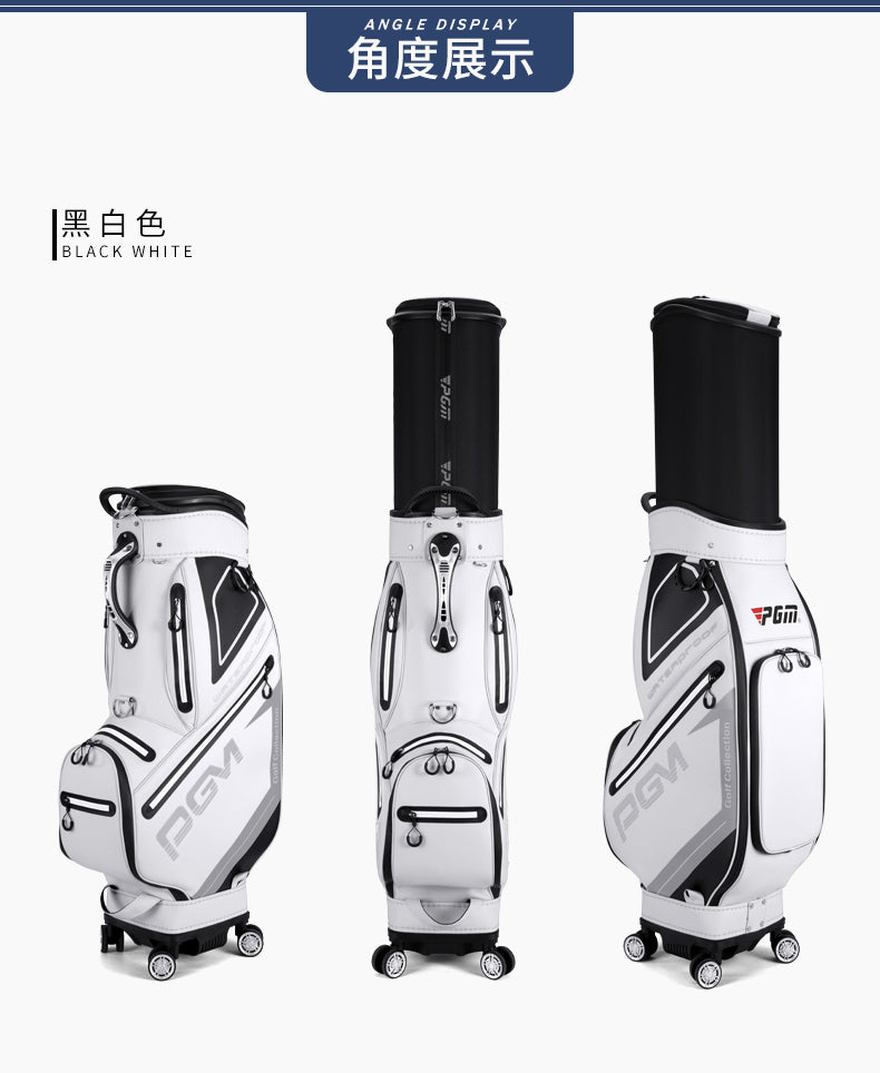 PGM QB098 golf club travel bag TPU waterproof custom logo golf bag with wheel