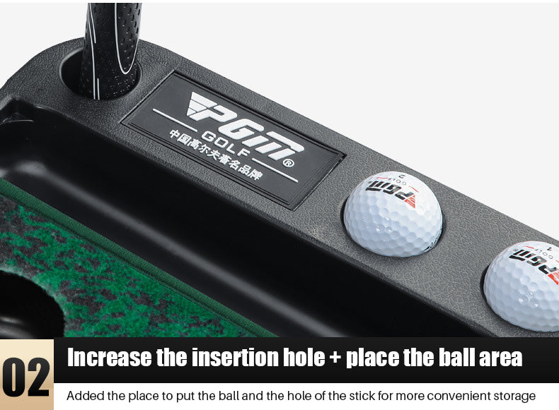 PGM TL021 Wholesale Professional Black Plastic Frame Indoor Outdoor Golf Putting Mat With Ball Return-Carpet