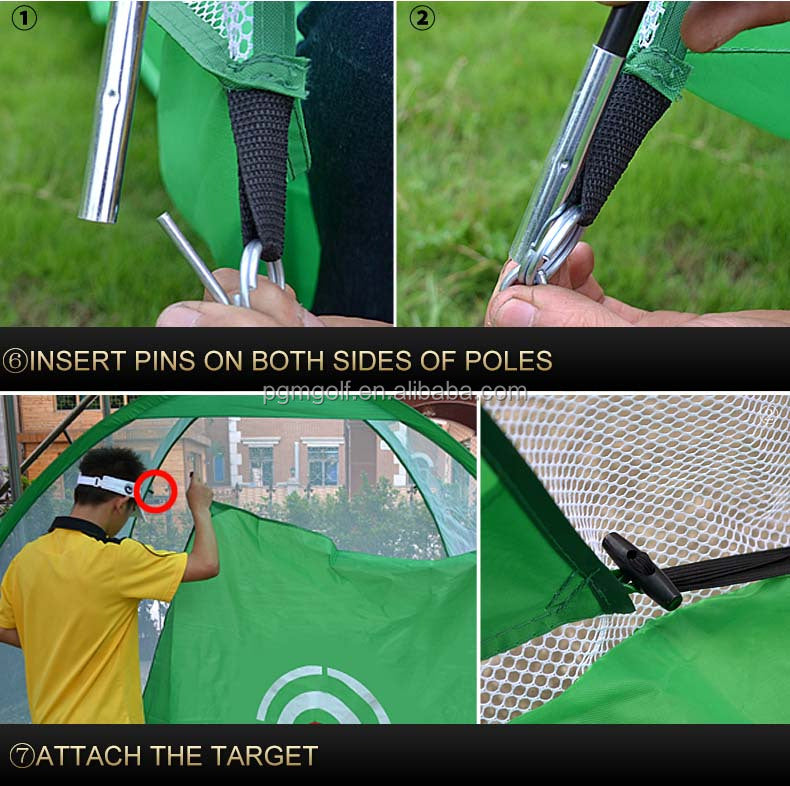 PGM LXW013 golf net cage practice outdoor backyard golf net with target