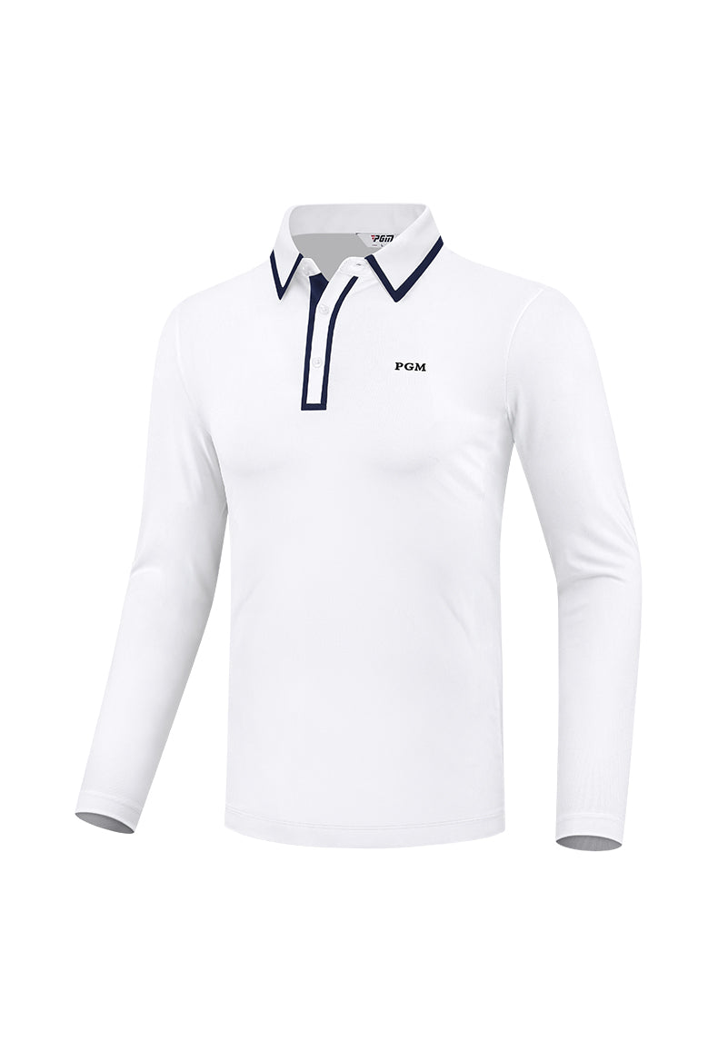 PGM YF526 long sleeve men plain golf polos t shirt custom polo shirt for men
