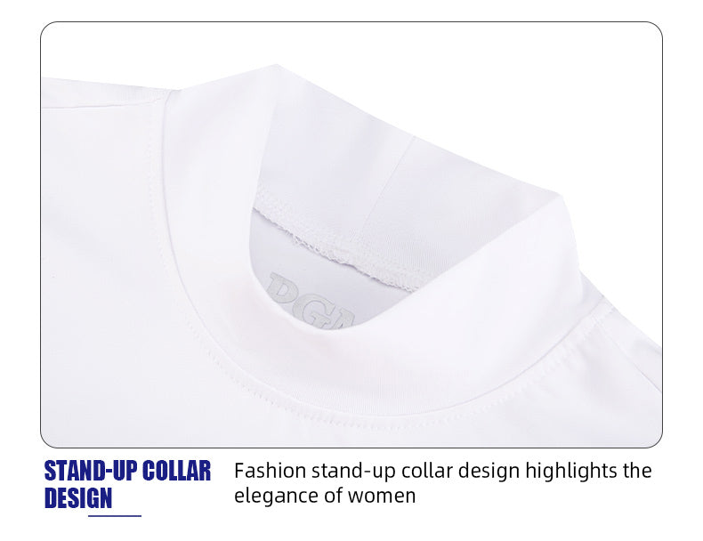 PGM YF447 high end custom golf shirt long sleeve polyester spandex women's golf shirt