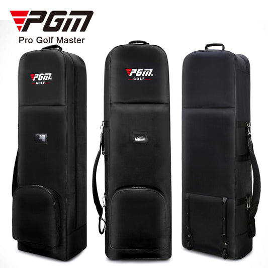 PGM HKB001 durable thick nylon folding travel golf bag with wheels