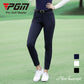 PGM KUZ092 funky golf pants ladies cropped spandex golf pants for wmen