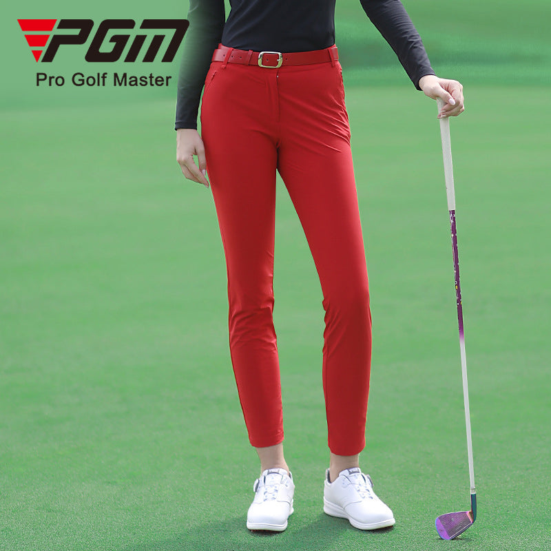 PGM KUZ092 funky golf pants ladies cropped spandex golf pants for wmen