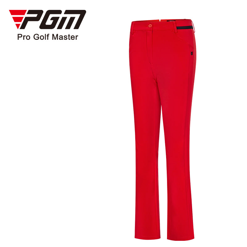 PGM Women Slim Split Golf Pants Ladies Elastic Waistband Quick Dry