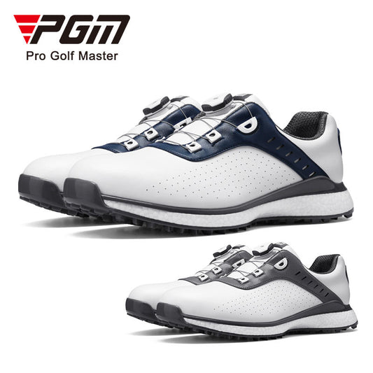 PGM XZ244 soft spike golf shoes men microfiber leather new waterproof golf shoes