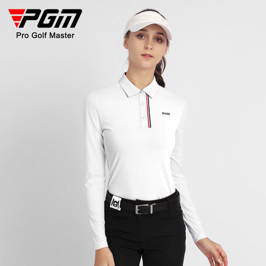 PGM Zipper Collar Women Golf Shirts Long Sleeve Sports Tops