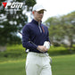 PGM YF522 men golf t shirt high quality zip collar custom long sleeves mens golf shirts