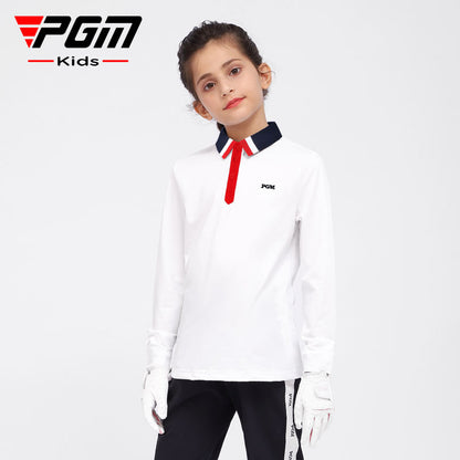 PGM KIDS YF454 golf polo shirts 2022 oem custom logo plain children golf polo