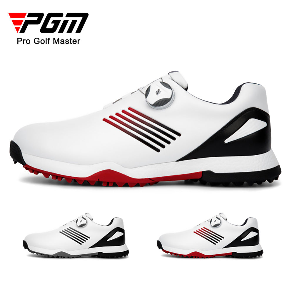 PGM XZ152 New Design Waterproof Men Soft Sole Golf Shoes Auto Lacing Breathable Men Golf Shoes