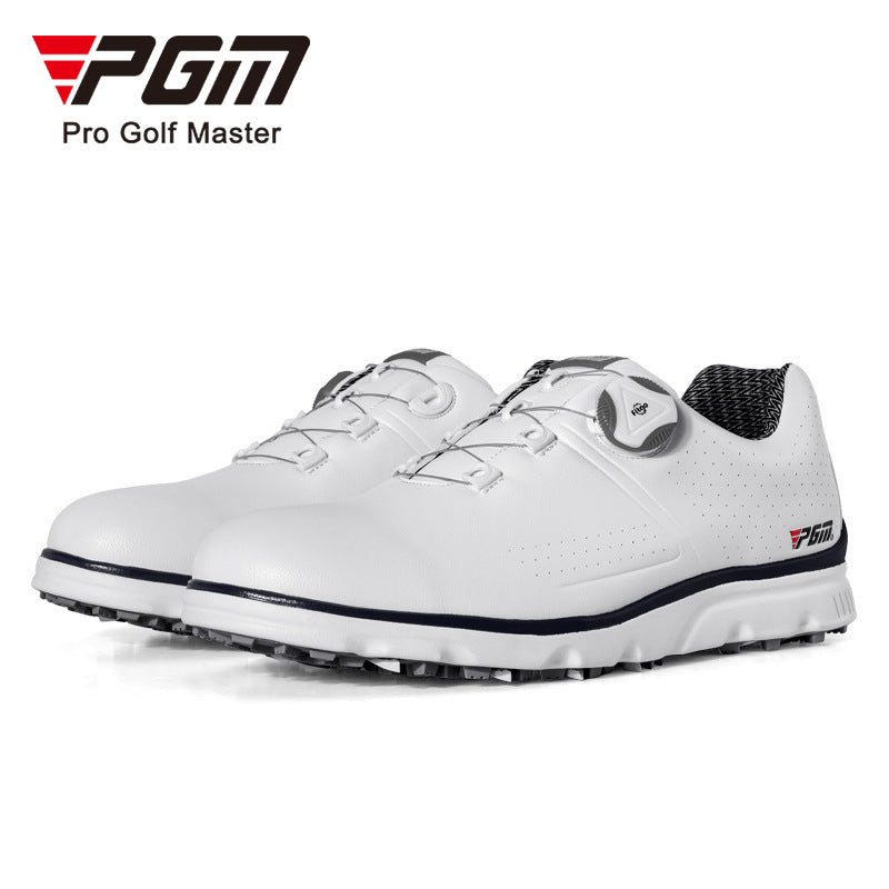 PGM XZ166 white mens golf shoes waterproof spike less golf shoes