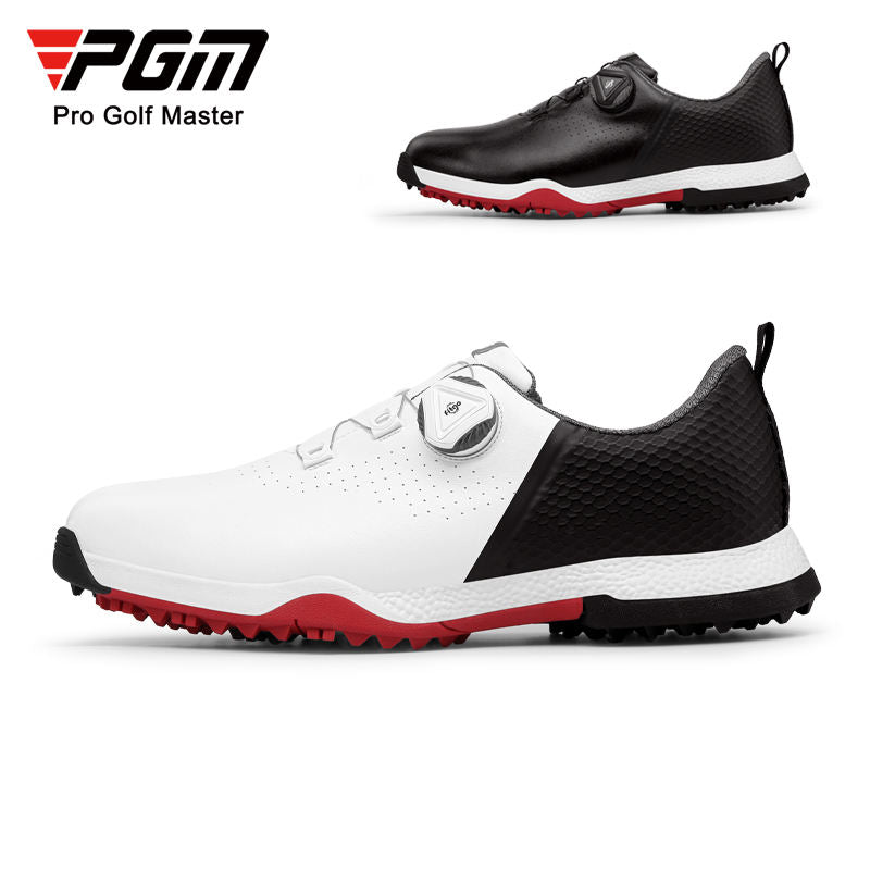 PGM XZ216 white leather golf shoe made in China waterproof golf shoes