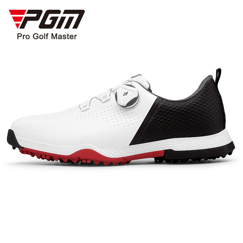 PGM XZ216 white leather golf shoe made in China waterproof golf
