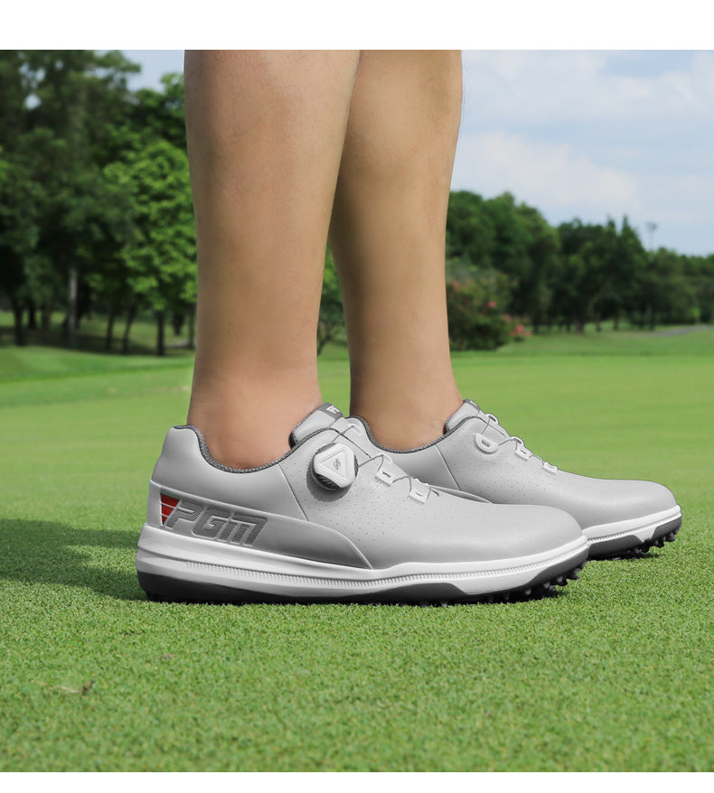 Rubber waterproof hot sale golf shoes