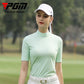 PGM YF467 custom golf shirt women high quality polo golf t shirts zipper golf shirts