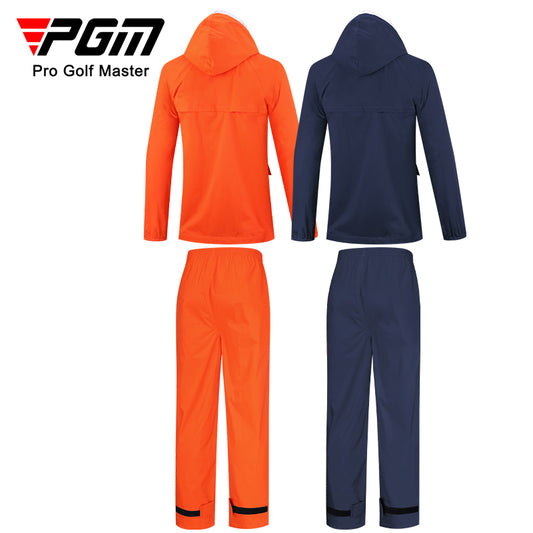 PGM YF481 women golf raincoat waterproof side zipper storage hooded golf raincoat