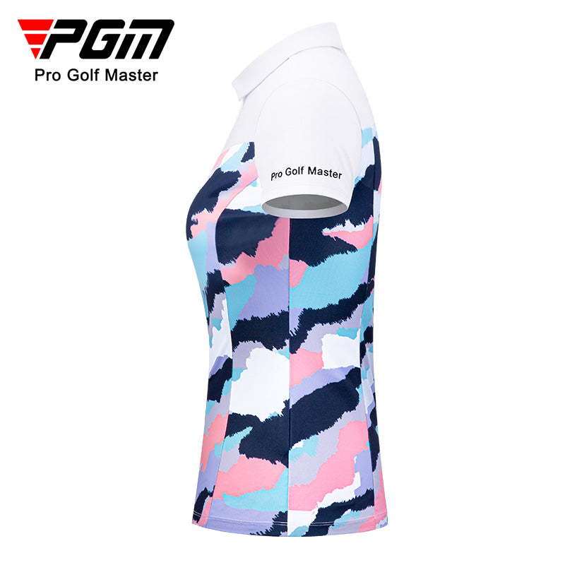 PGM YF483 womens short sleeve modern golf polo fully custom luxury golf polo