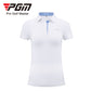 PGM YF486 modern polo golf t shirts womens short sleeve golf polo shirt white golf polo
