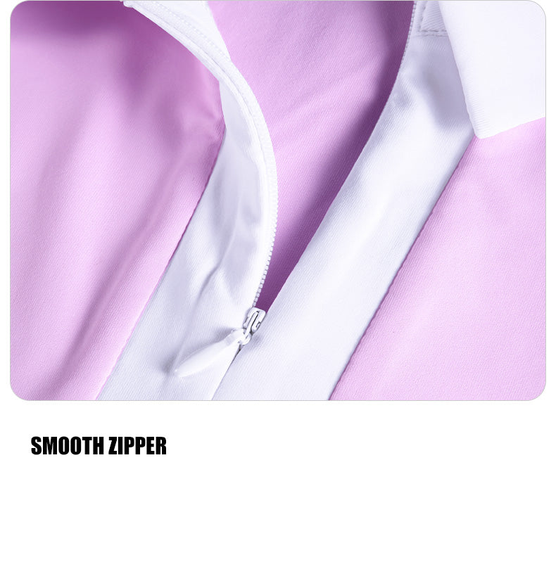 PGM YF511 custom golf tshirts polo shirt polyester spandex golf polo for women