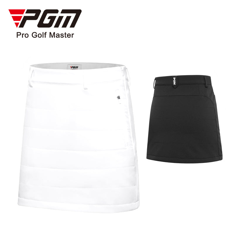 PGM QZ072 mature ladies white custom golf skirts black women golf skirt