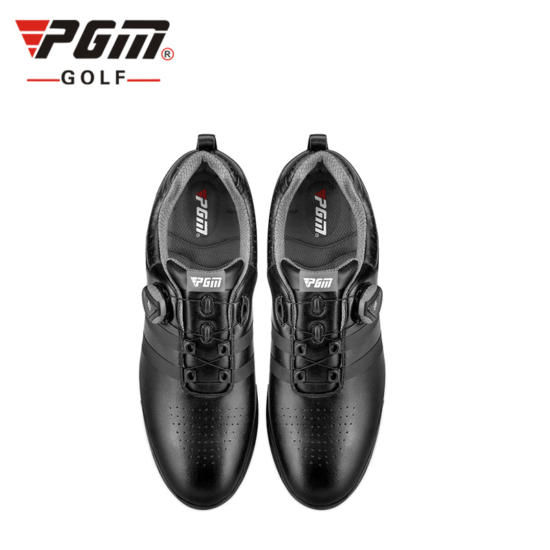 PGM XZ186 water proof golf shoes men custom logo black spike less golf shoe