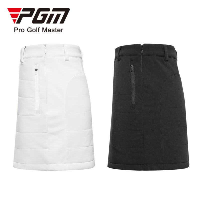 PGM QZ072 mature ladies white custom golf skirts black women golf skirt