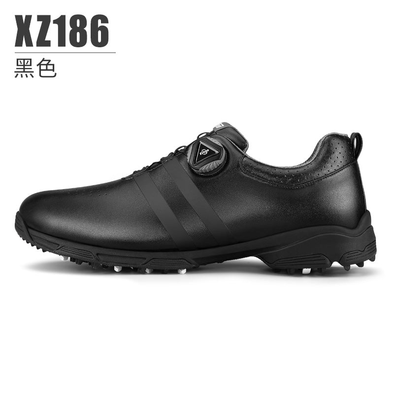 PGM XZ186 water proof golf shoes men custom logo black spike less golf shoe